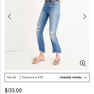 Madewell Cali Demi-boot Bronson wash button-front